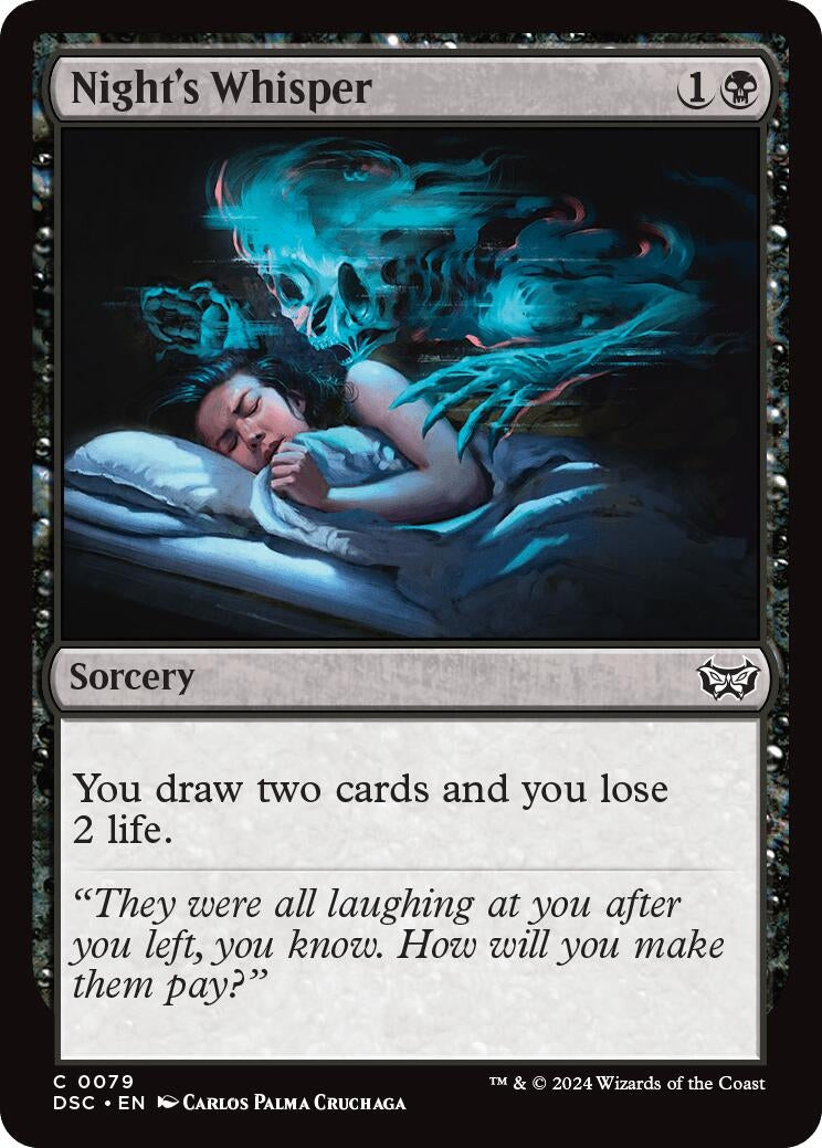 Image for Night's Whisper (79) (DSC) - Magic: The Gathering