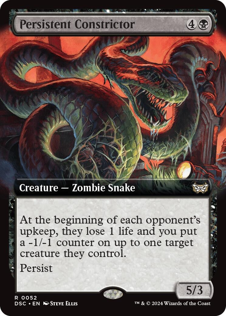 Image for Persistent Constrictor (Extended Art) (52) (DSC) - Magic: The Gathering