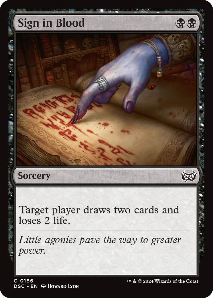 Image for Sign in Blood (156) (DSC) - Magic: The Gathering