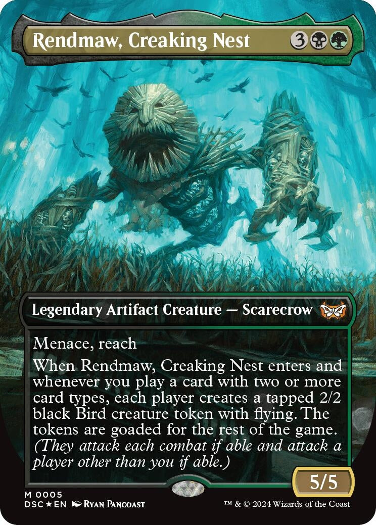Image for Rendmaw, Creaking Nest (Borderless) (5) (DSC) - Magic: The Gathering