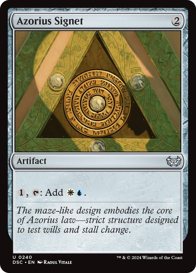 Image for Azorius Signet (240) (DSC) - Magic: The Gathering
