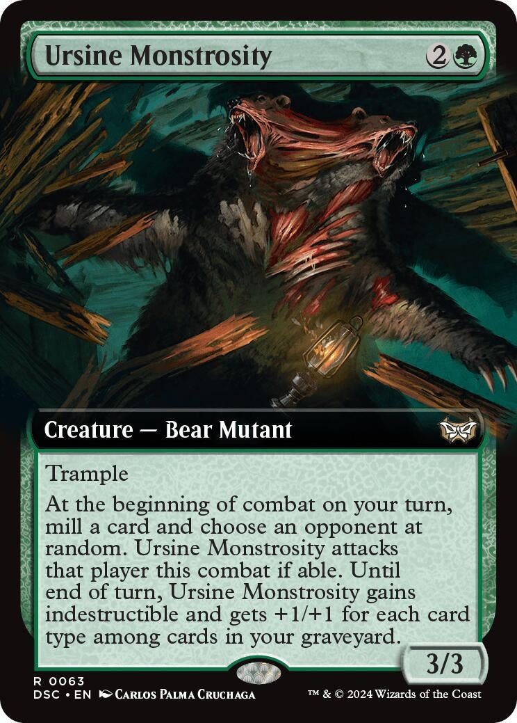 Image for Ursine Monstrosity (Extended Art) (63) (DSC) - Magic: The Gathering