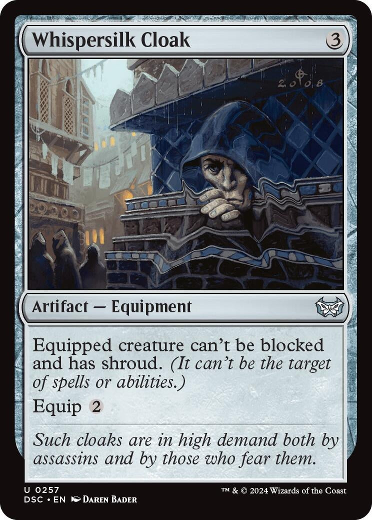 Image for Whispersilk Cloak (257) (DSC) - Magic: The Gathering