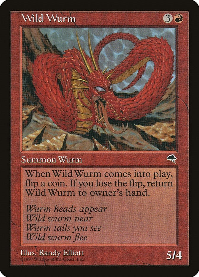 Image for Wild Wurm (212) (TMP) - Magic: The Gathering