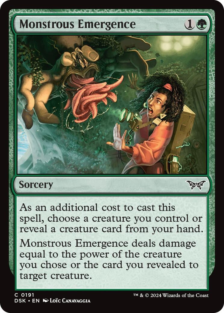 Image for Monstrous Emergence (191) (DSK) - Magic: The Gathering