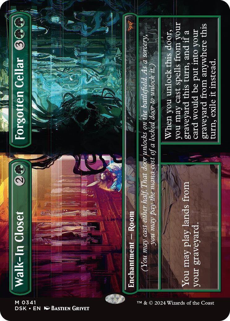 Image for Walk-In Closet // Forgotten Cellar (Borderless) (341) (DSK) - Magic: The Gathering