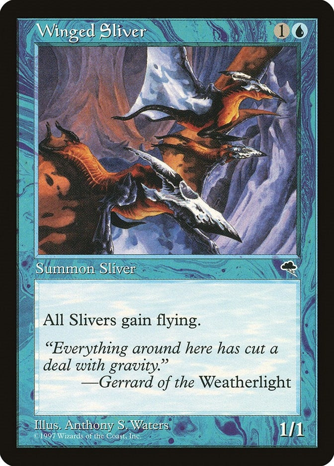 Image for Winged Sliver (106) (TMP) - Magic: The Gathering