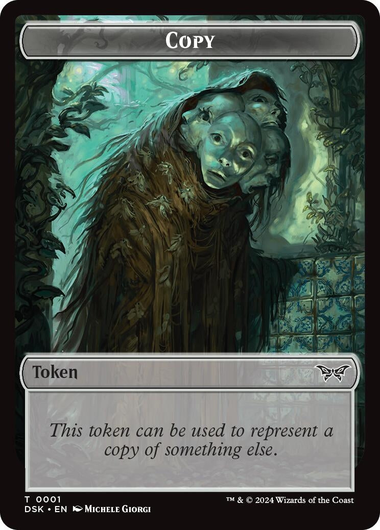Image for Copy // Manifest Double-Sided Token (1 // 18) (DSK) - Magic: The Gathering