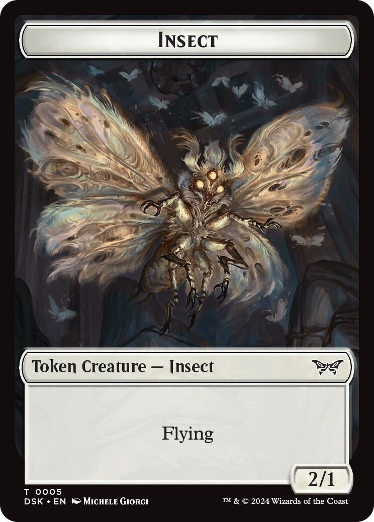 Image for Insect Token (0005) (5) (DSK) - Magic: The Gathering
