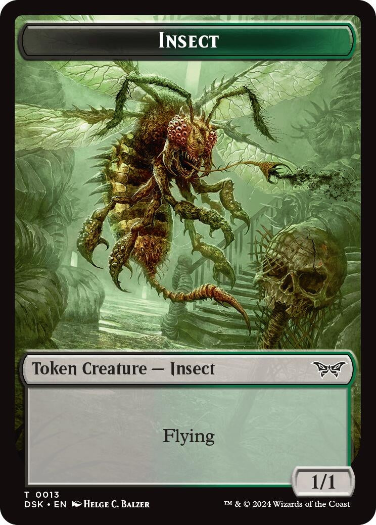 Image for Insect Token (0013) (13) (DSK) - Magic: The Gathering