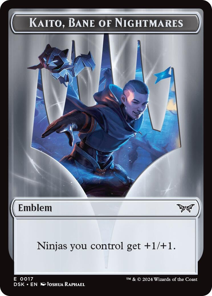 Image for Emblem - Kaito, Bane of Nightmares (17) (DSK) - Magic: The Gathering