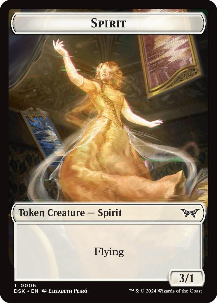 Image for Spirit Token (0006) (6) (DSK) - Magic: The Gathering
