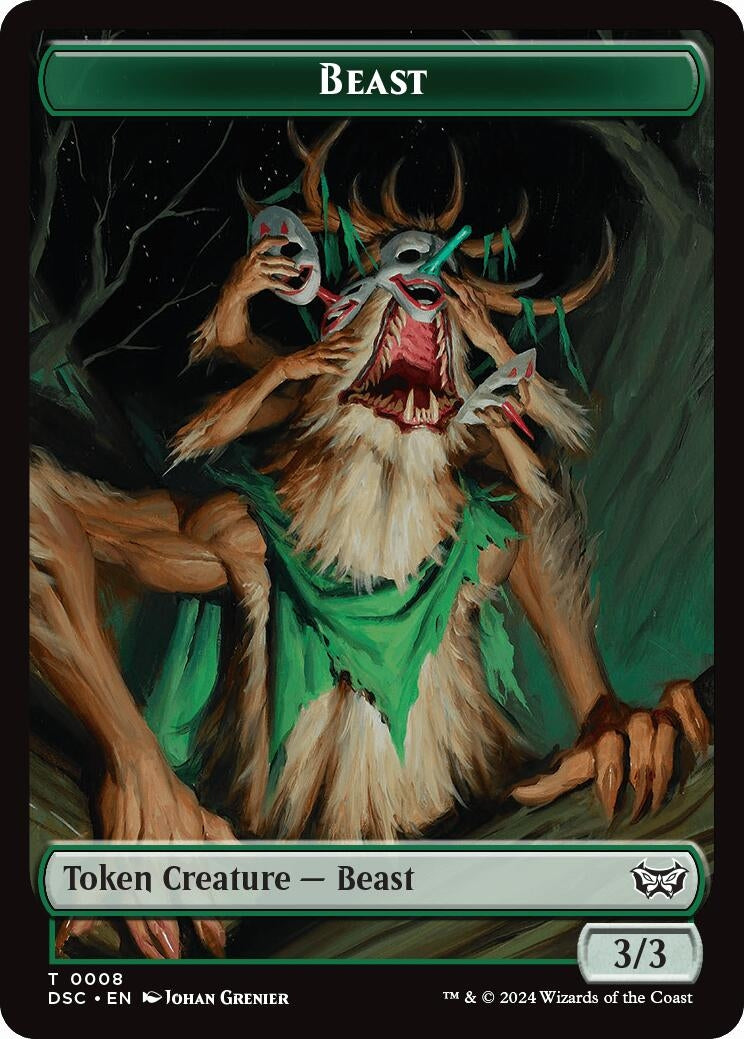 Image for Beast // Scarecrow Double-Sided Token (8 // 23) (DSC) - Magic: The Gathering