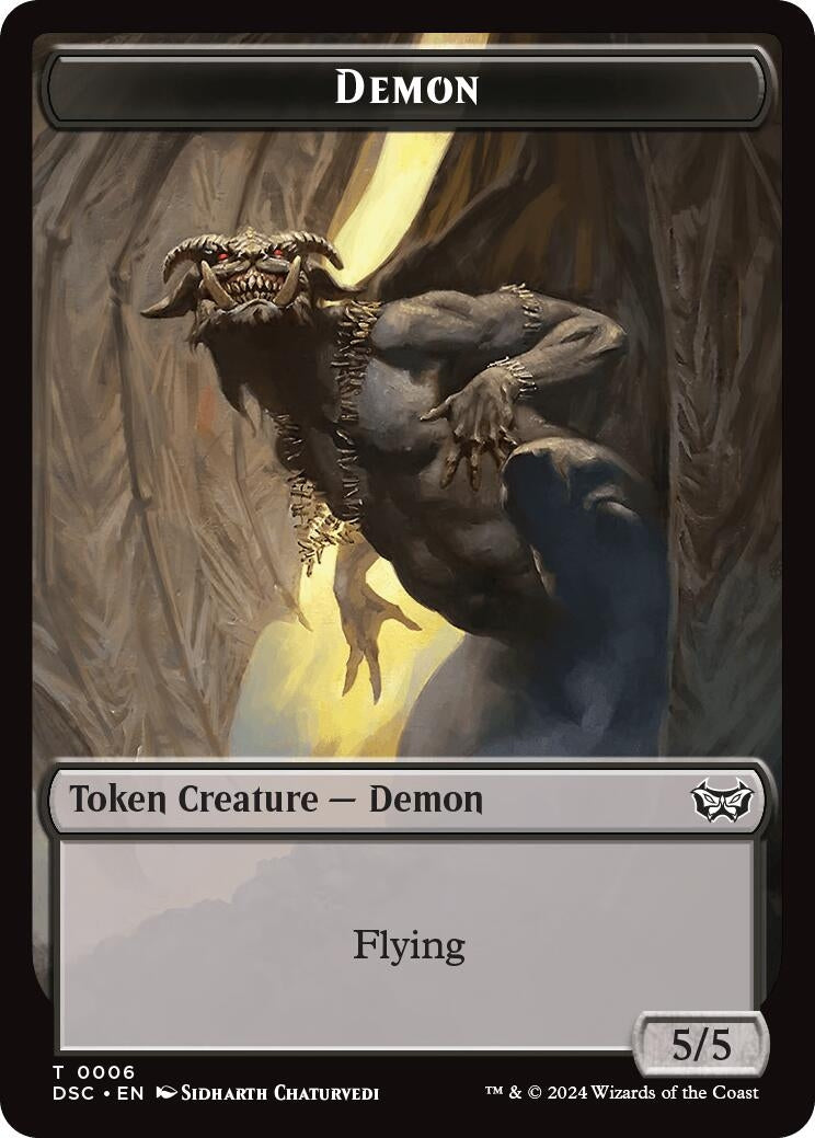 Image for Demon // Bird Double-Sided Token (6 // 5) (DSC) - Magic: The Gathering