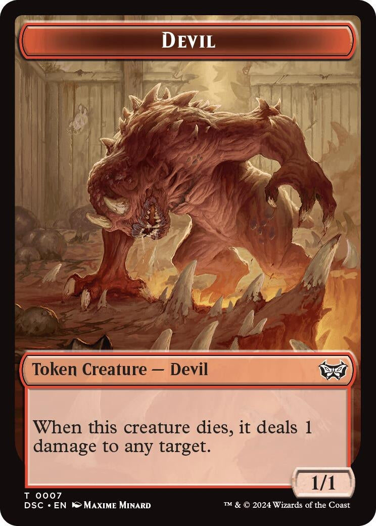 Image for Devil // Scarecrow Double-Sided Token (7 // 23) (DSC) - Magic: The Gathering