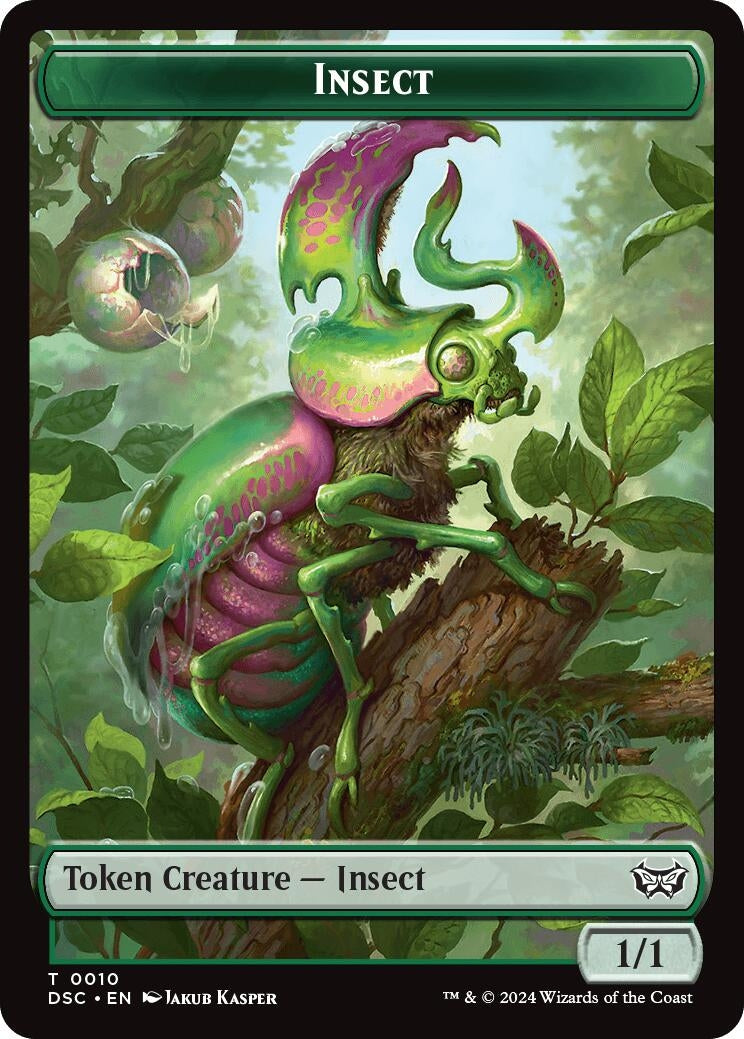 Image for Insect (0010) // Manifest Double-Sided Token (10 // 18) (DSC) - Magic: The Gathering