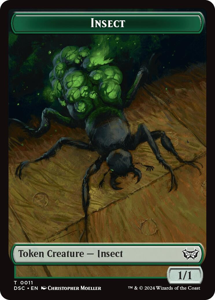 Image for Insect (0011) // Ooze (0014) Double-Sided Token (11 // 14) (DSC) - Magic: The Gathering