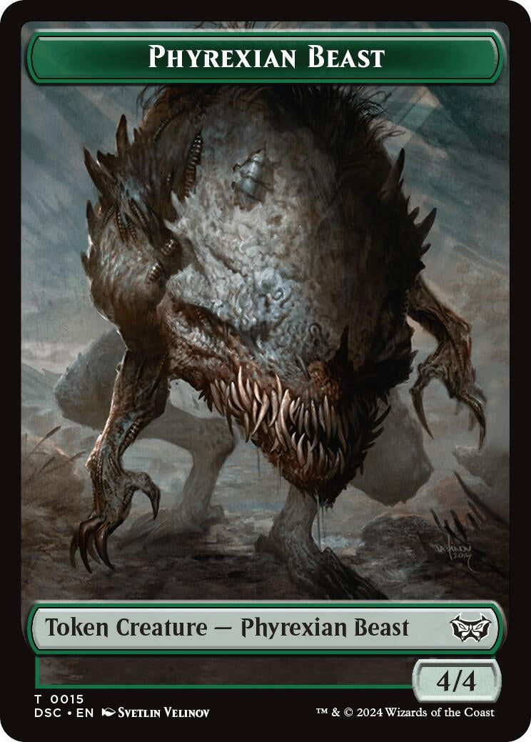 Image for Phyrexian Beast // Manifest Double-Sided Token (15 // 18) (DSC) - Magic: The Gathering