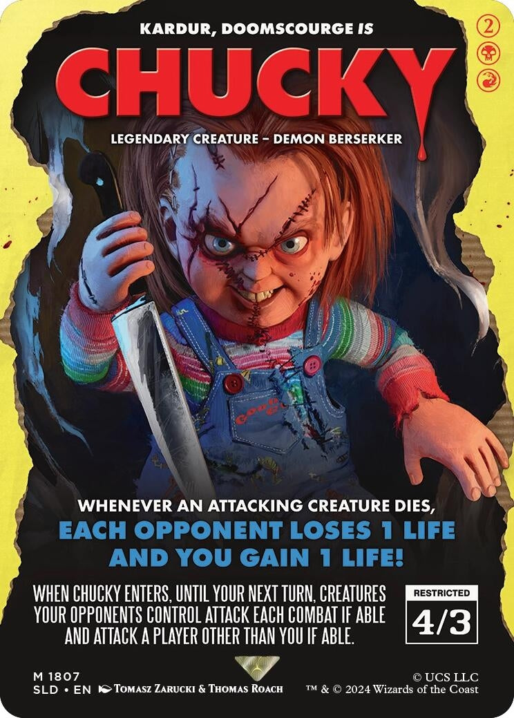 Image for Chucky - Kardur, Doomscourge (1807) (SLD) - Magic: The Gathering