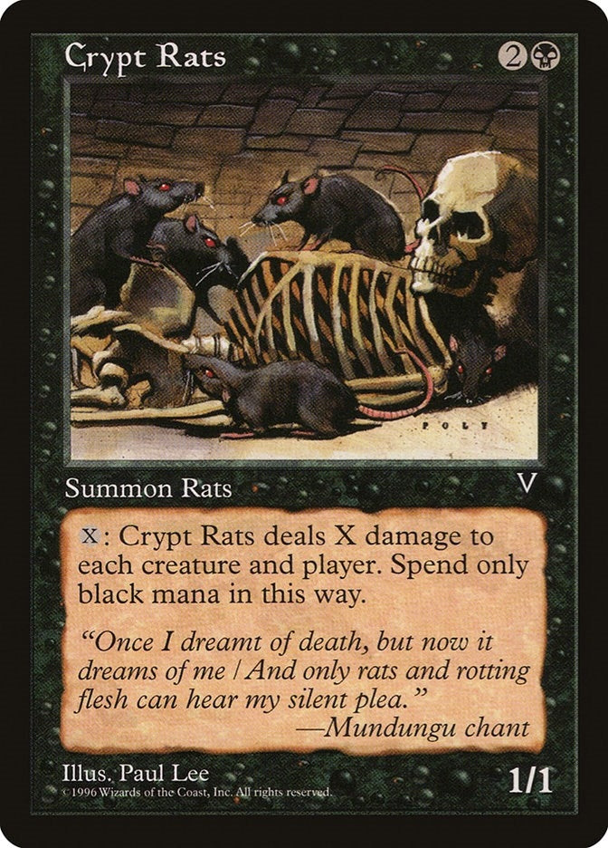 Image for Crypt Rats (VIS) - Magic: The Gathering