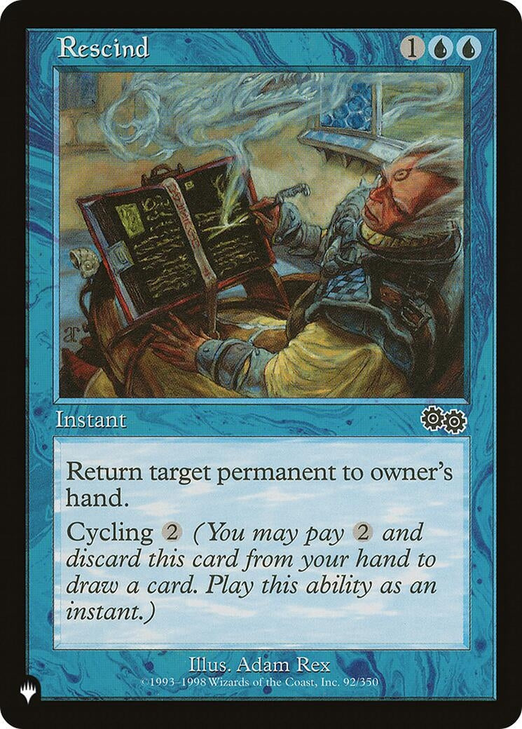 Rescind (92/350) (LIST)