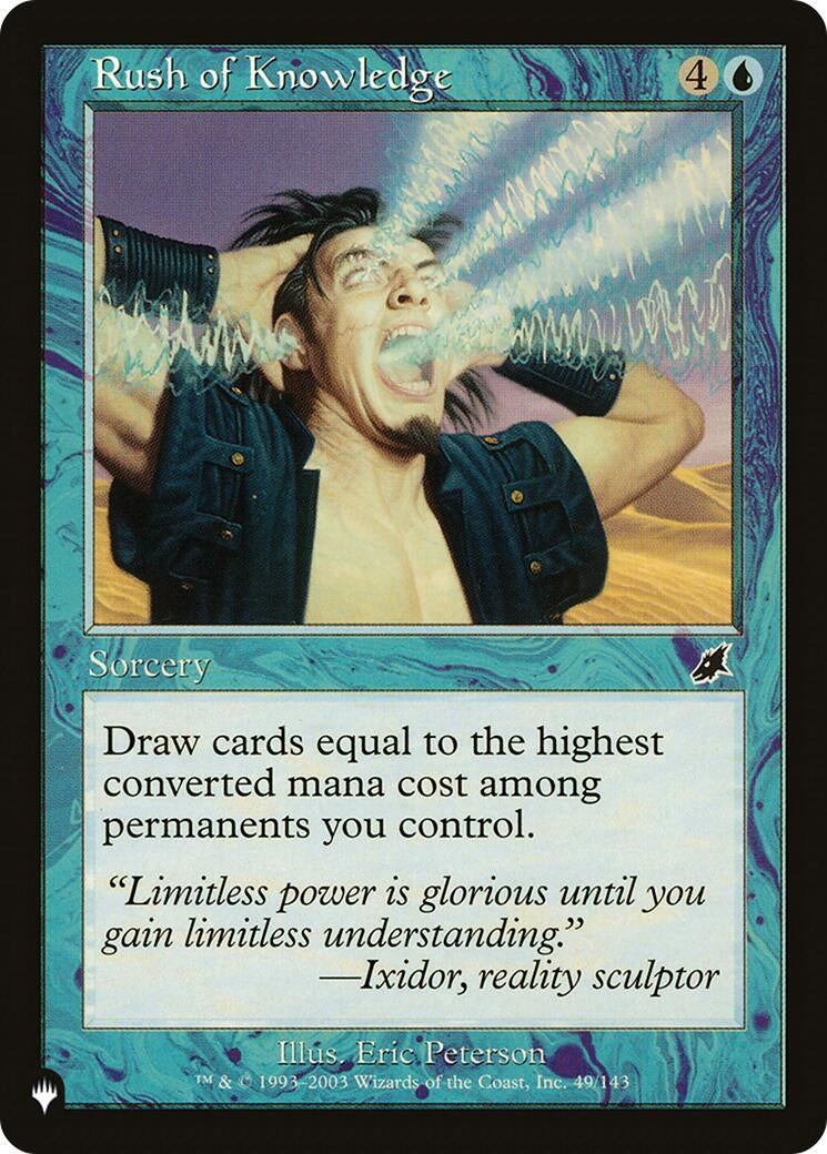 Rush of Knowledge (49/143) (LIST)