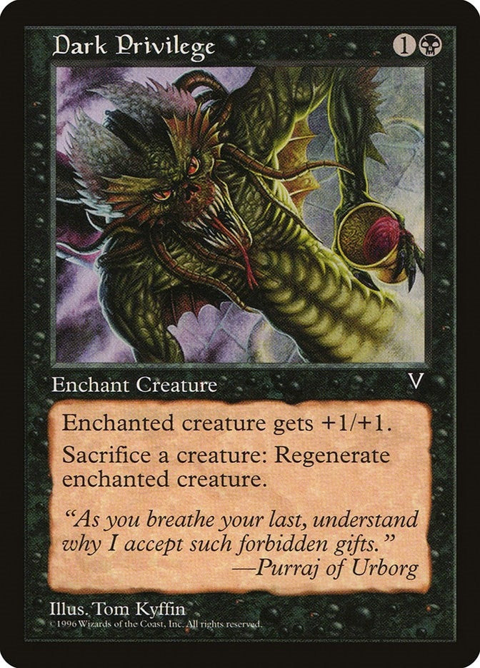 Image for Dark Privilege (VIS) - Magic: The Gathering