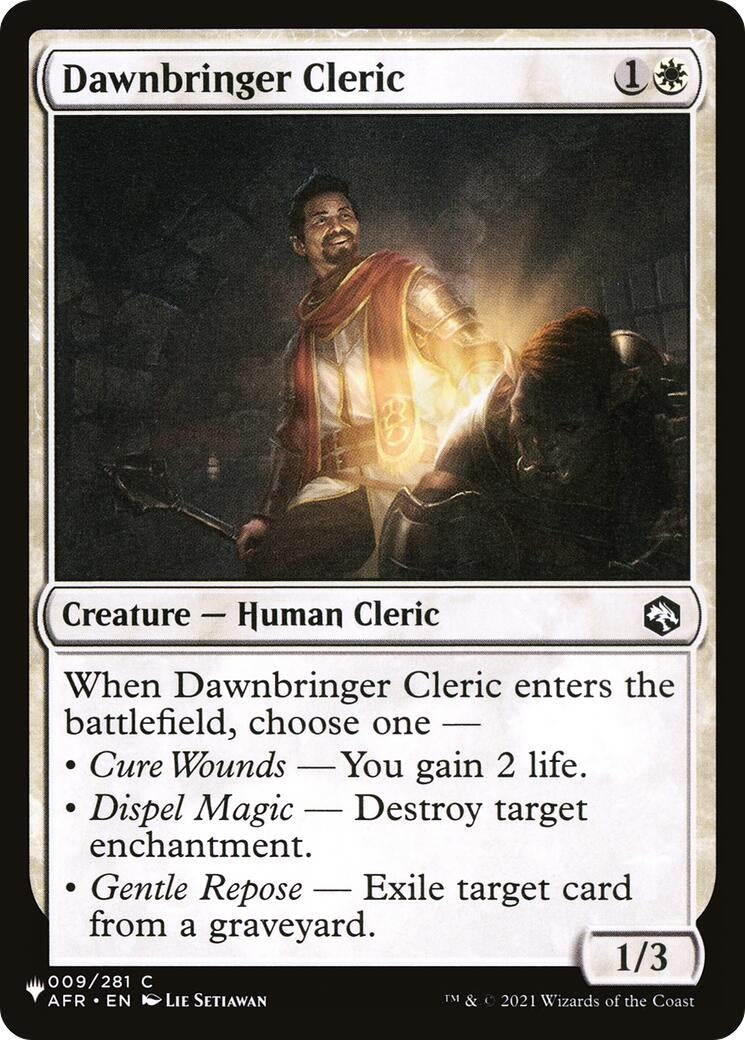 Dawnbringer Cleric (009/281) (LIST)
