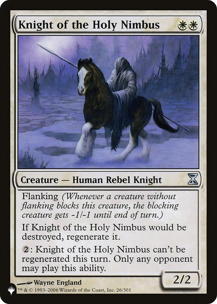 Knight of the Holy Nimbus (26/301) (LIST)