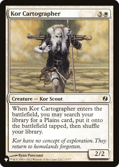 Kor Cartographer (13/77) (LIST)