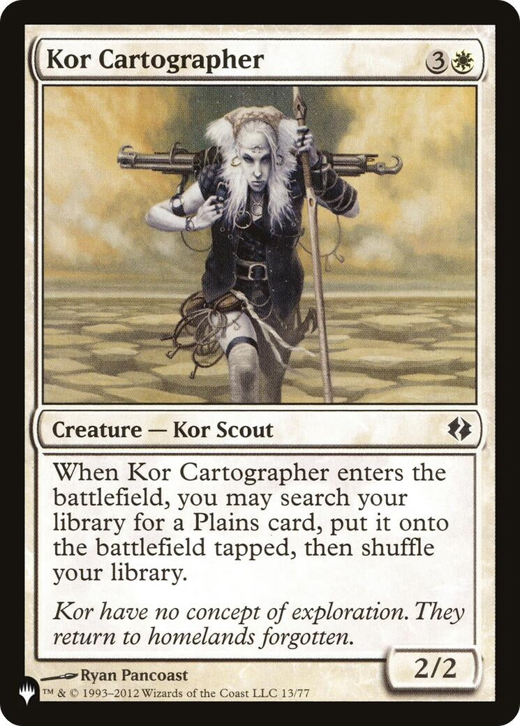 Kor Cartographer (13/77) (LIST)