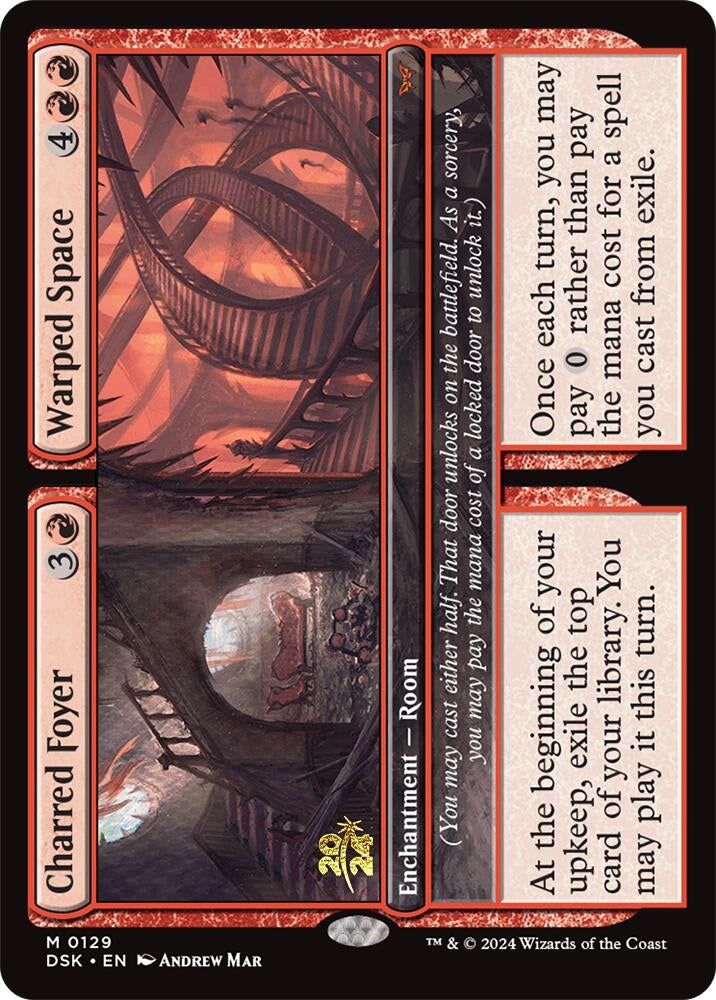 Image for Charred Foyer // Warped Space (129) (PRE) - Magic: The Gathering
