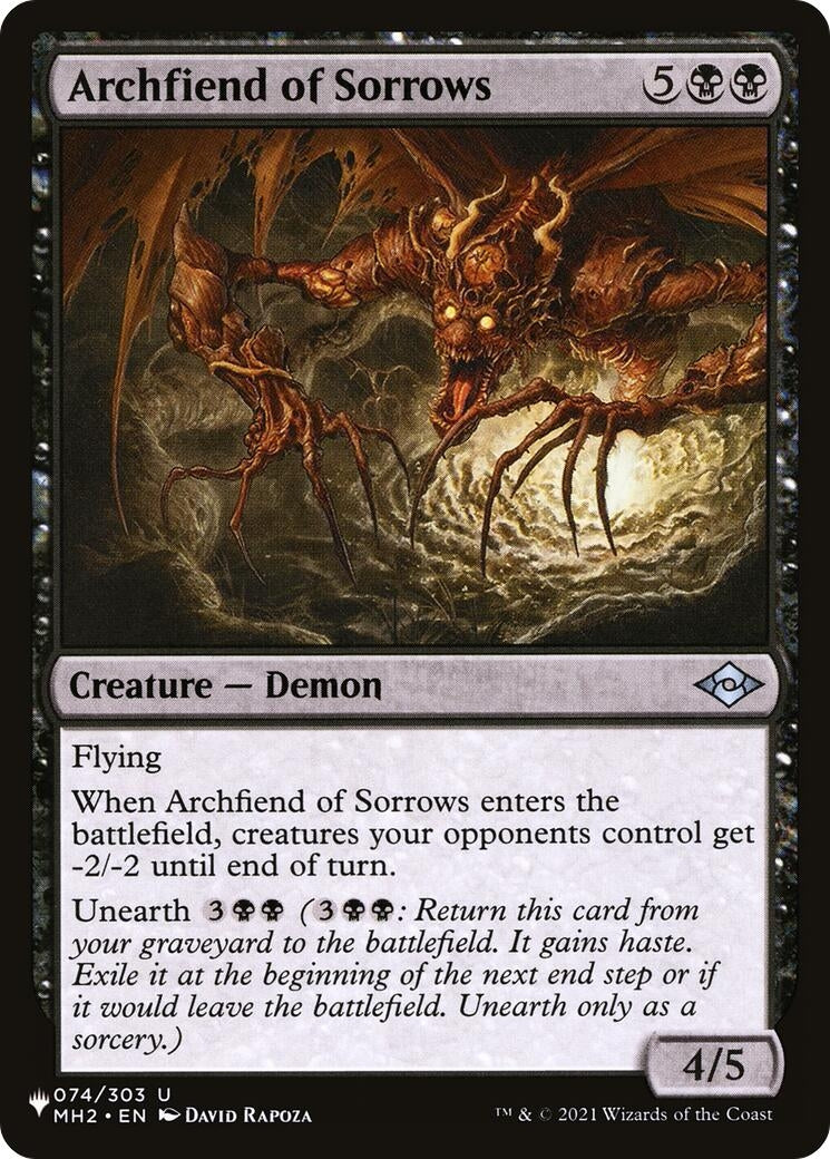Archfiend of Sorrows (074/303) (LIST)