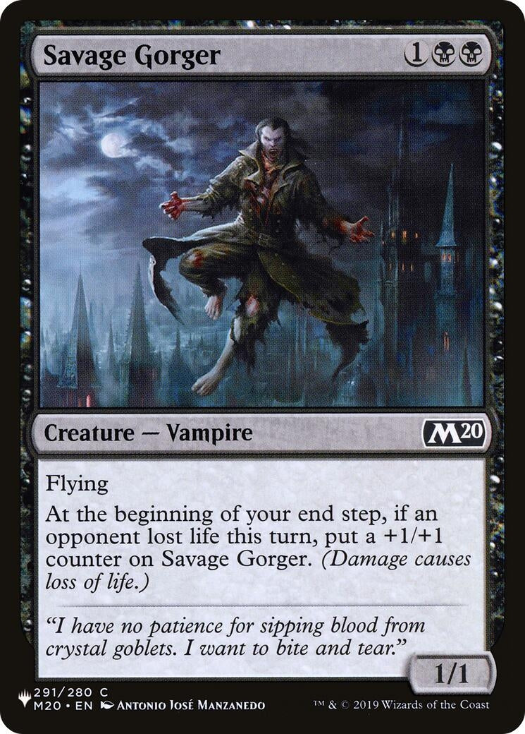Savage Gorger (291/280) (LIST)