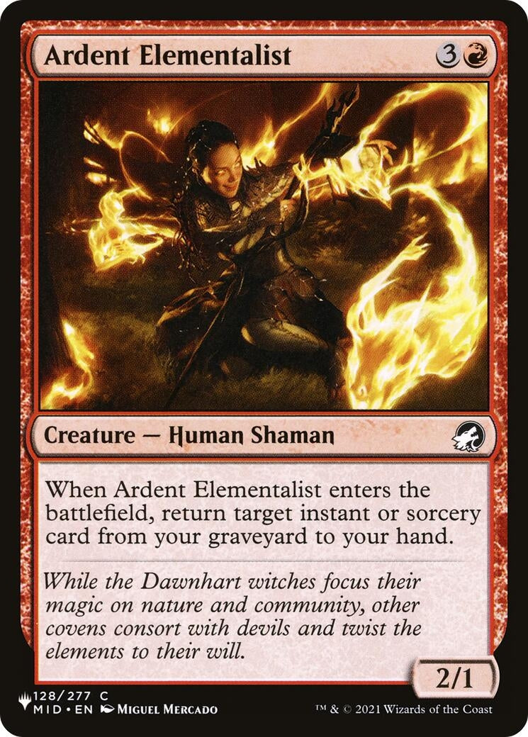 Ardent Elementalist (128/277) (LIST)