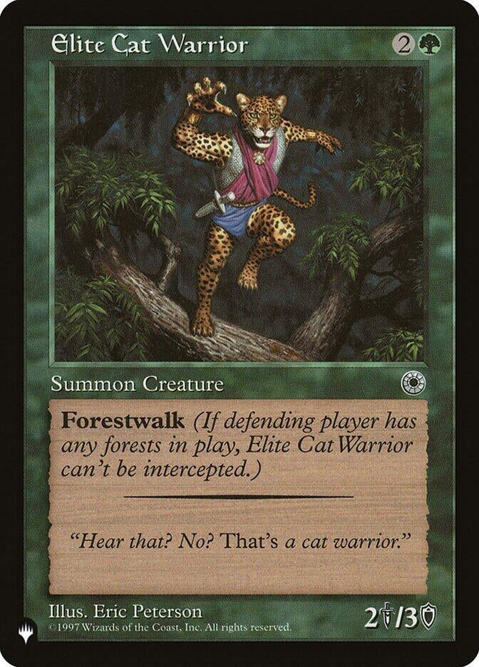 Elite Cat Warrior (Flavor Text) (LIST)
