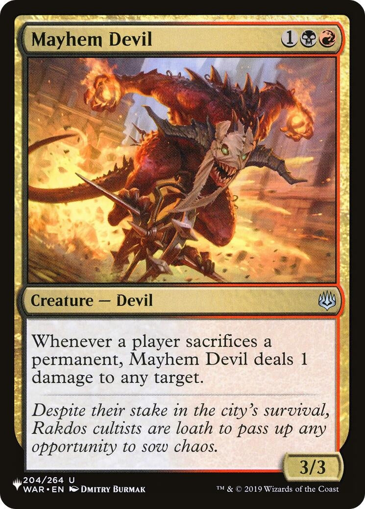 Mayhem Devil (204/264) (LIST)