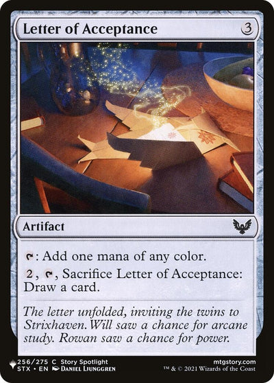 Letter of Acceptance (256/275) (LIST)