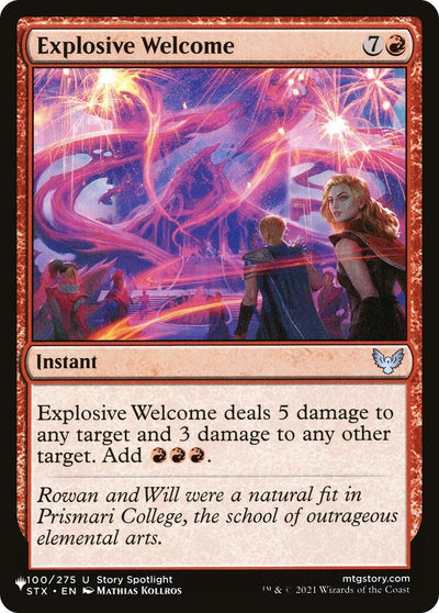 Explosive Welcome (100/275) (LIST)