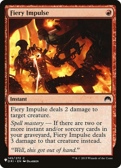 Fiery Impulse (145/272) (LIST)