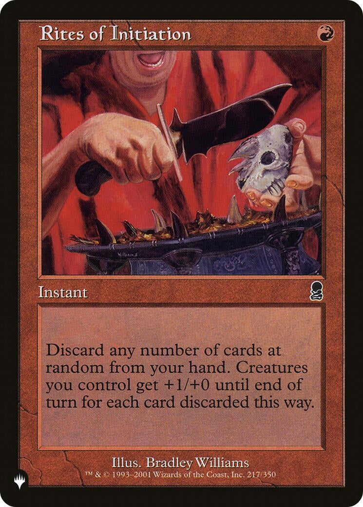 Rites of Initiation (217/350) (LIST)