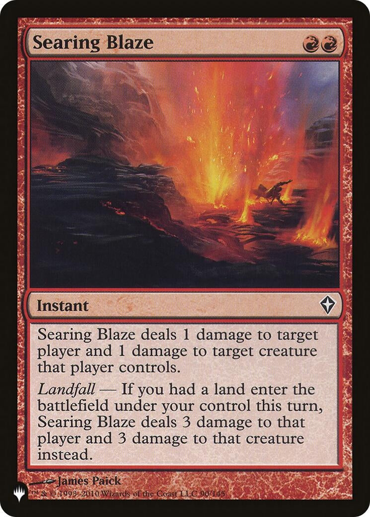 Searing Blaze (90/145) (LIST)