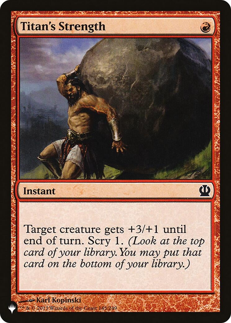 Titan's Strength (145/249) (LIST)