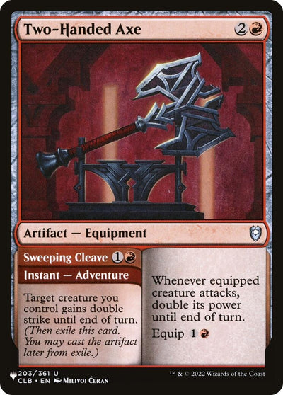 Two-Handed Axe (203/361) (LIST)