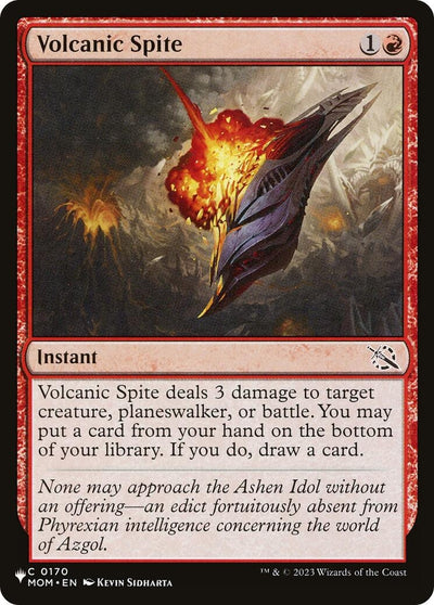 Volcanic Spite (0170) (LIST)