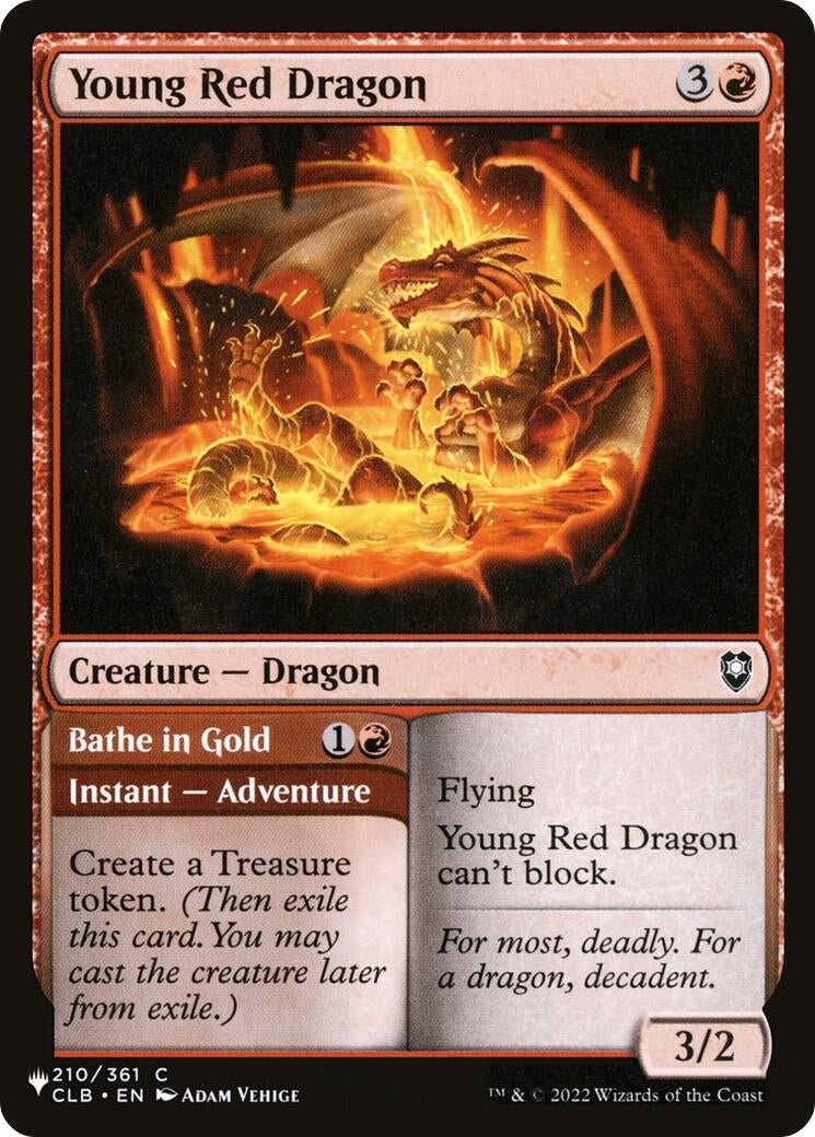Young Red Dragon (210/361) (LIST)