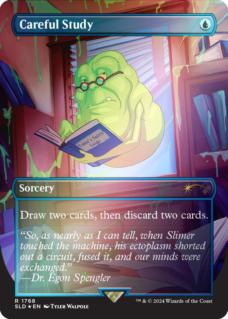 Image for Careful Study (Rainbow Foil) (1768) (SLD) - Magic: The Gathering