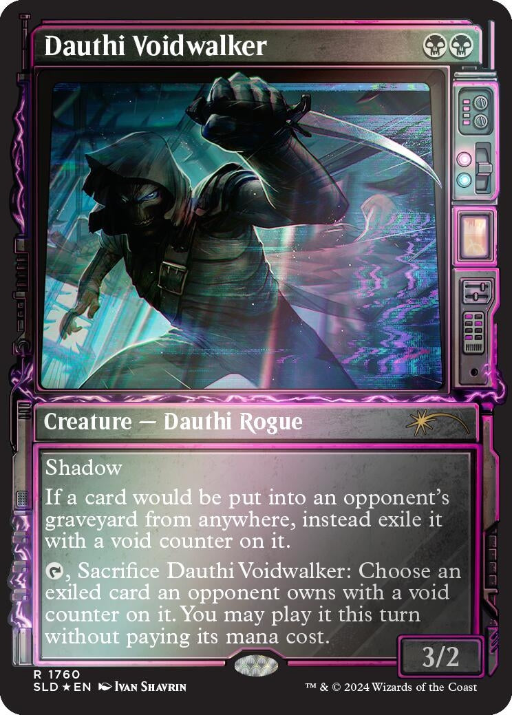 Image for Dauthi Voidwalker (Rainbow Foil) (1760) (SLD) - Magic: The Gathering