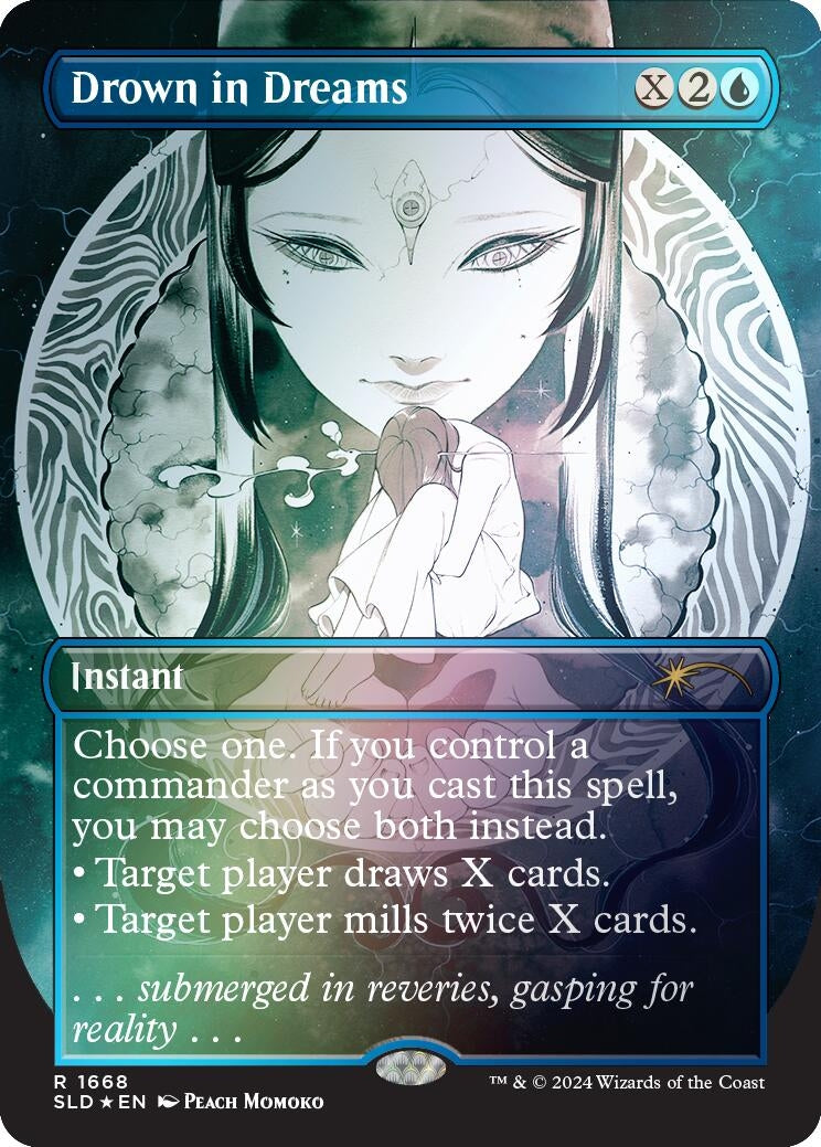 Image for Drown in Dreams (Rainbow Foil) (1668) (SLD) - Magic: The Gathering