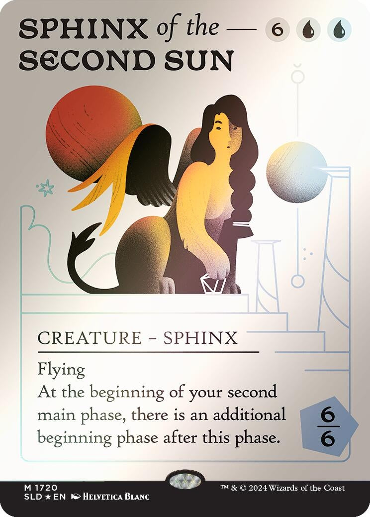 Image for Sphinx of the Second Sun (Rainbow Foil) (1720) (SLD) - Magic: The Gathering
